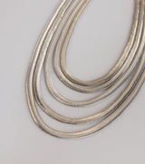 More Attitude Layered Snake Chain Necklace