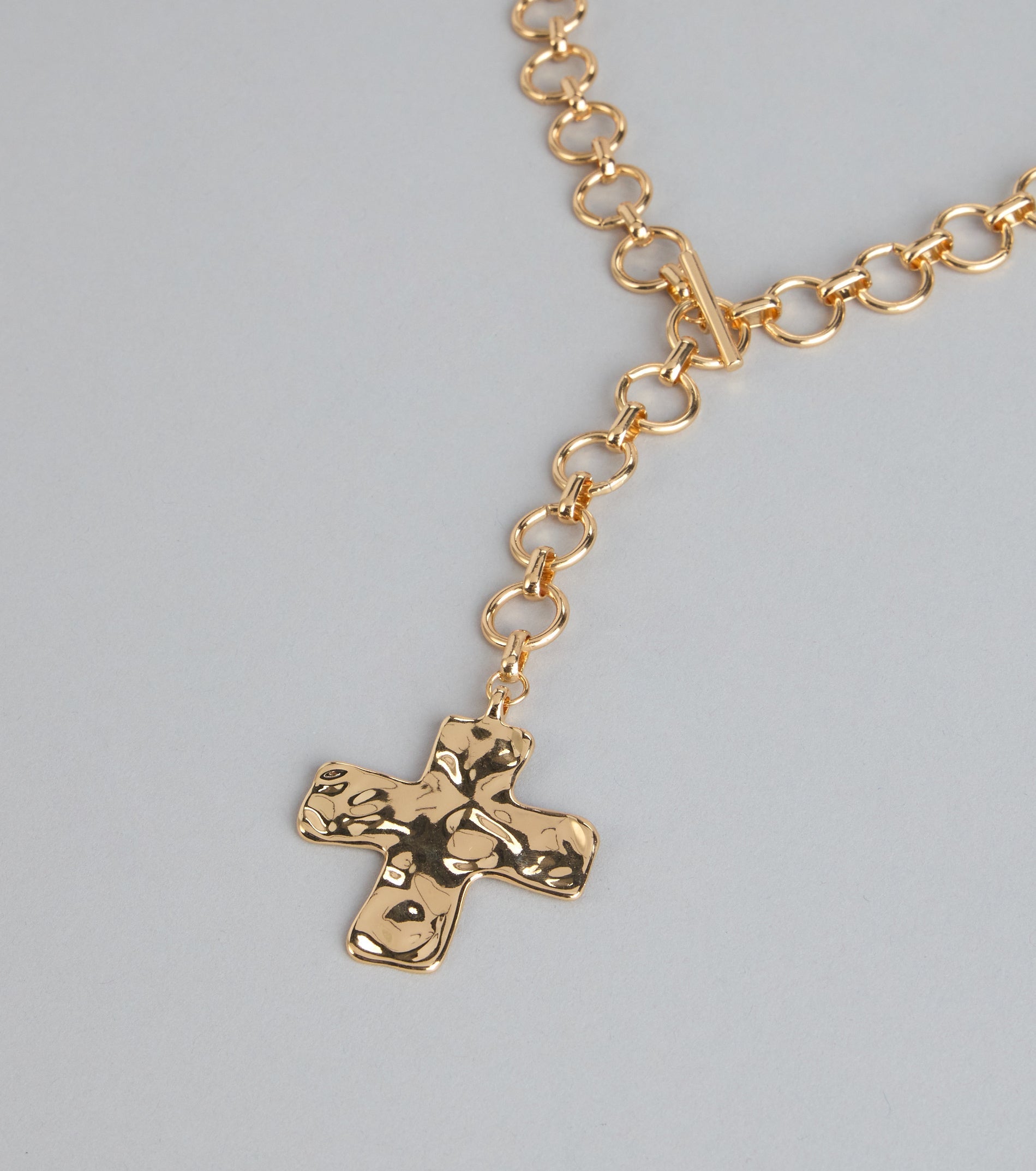 Bold Faith Cross Choker Necklace