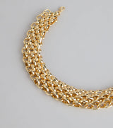 Stack The Drama Chunky Chain Statement Necklace