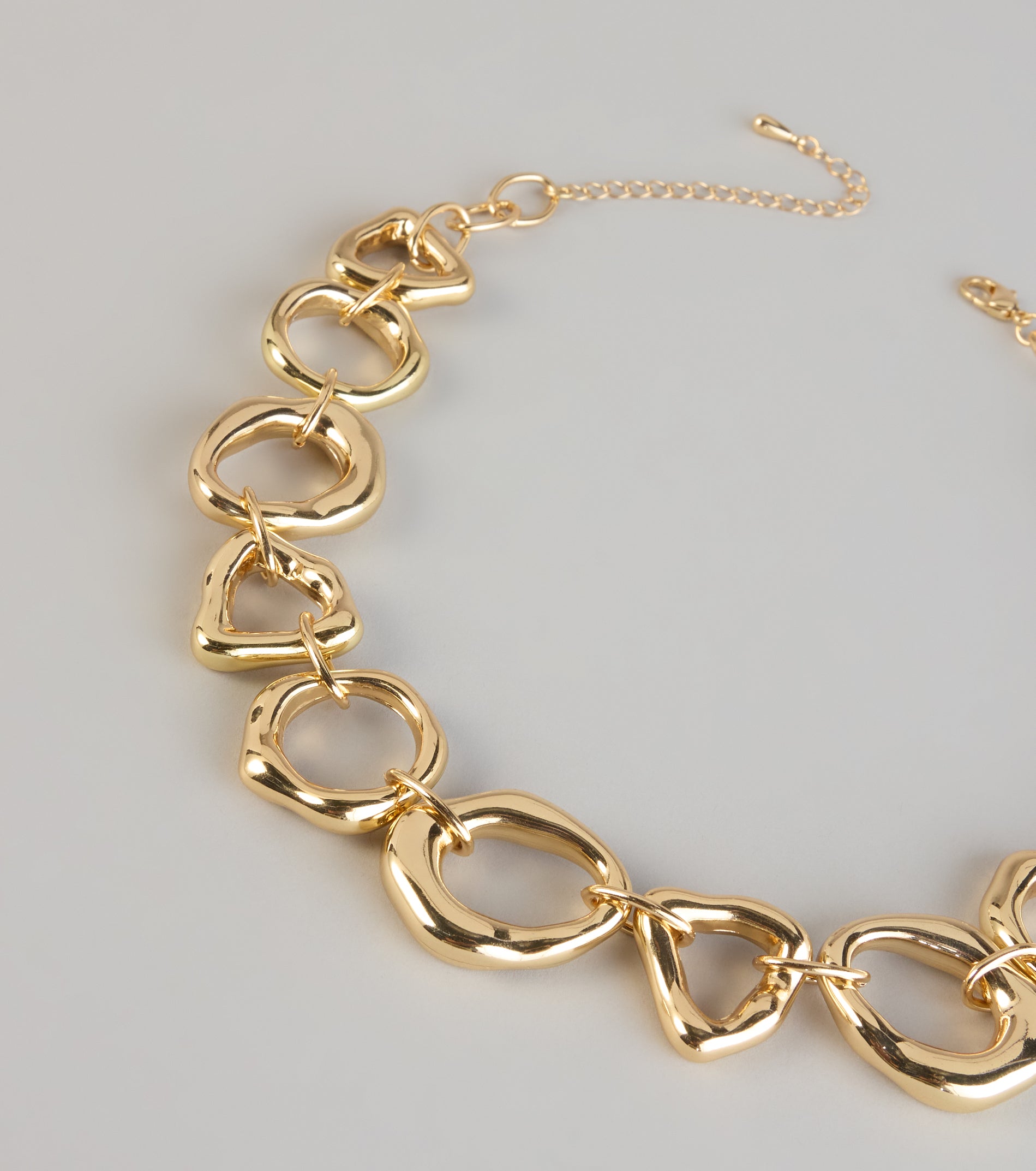 Heart On Lock Statement Necklace