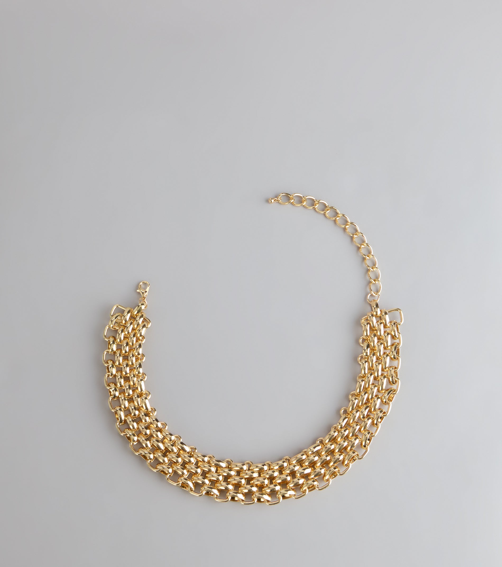 Stack The Drama Chunky Chain Statement Necklace