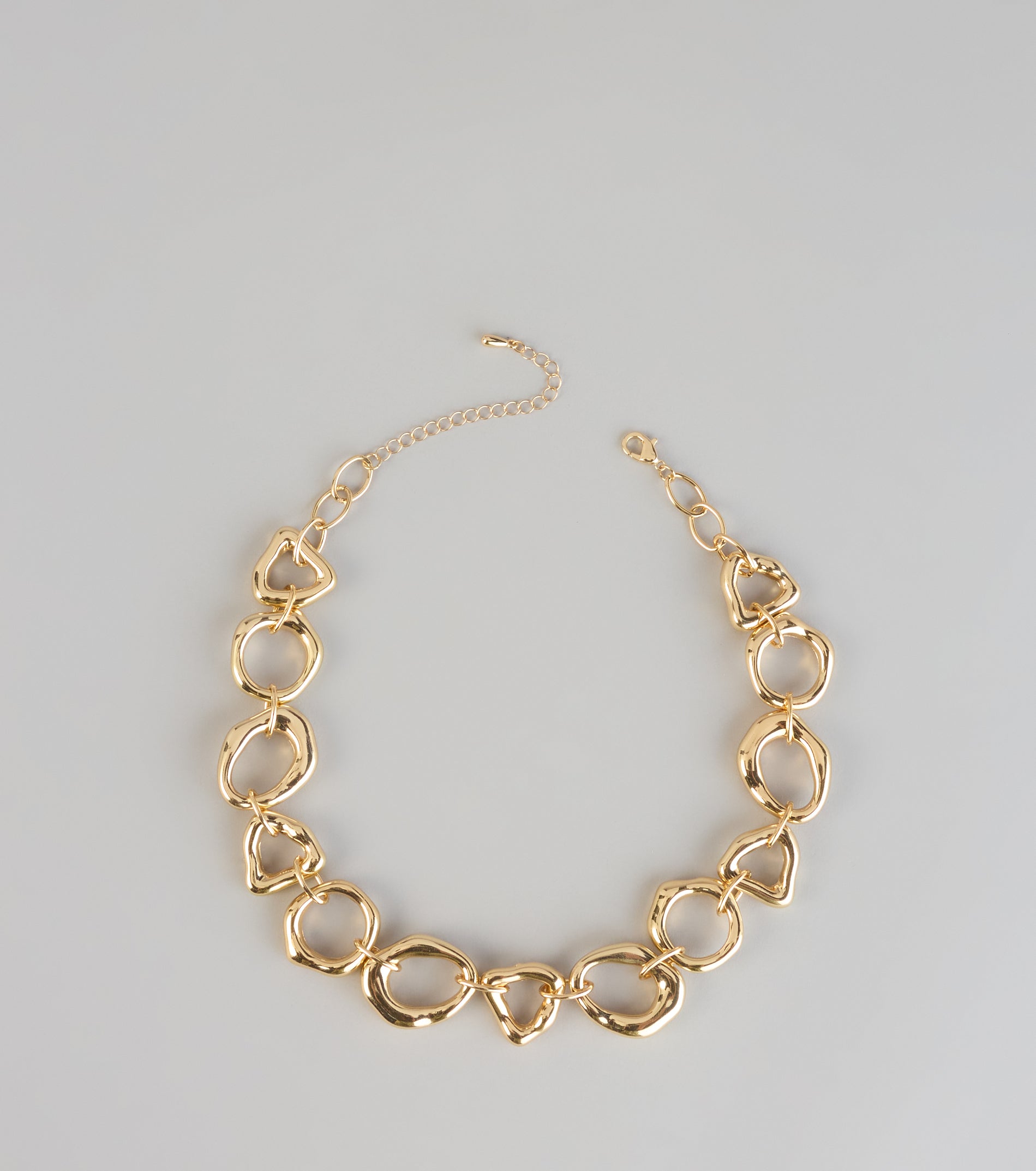 Heart On Lock Statement Necklace